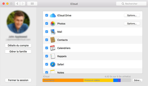Kontakte mit iCloud auf dem Mac sichern