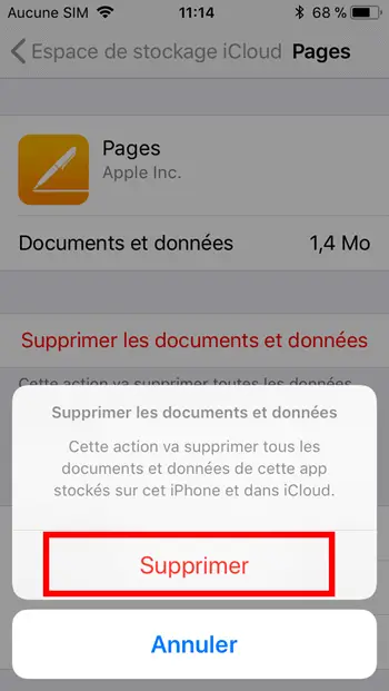 iPhone-/iPad-Dokumente löschen