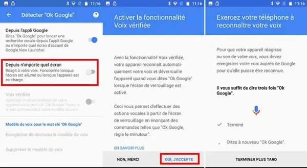 Verwenden der Spracherkennung mit OK Google, um Ihr Samsung zu entsperren