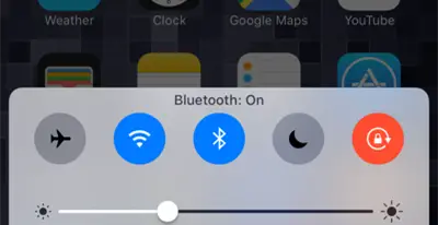 WLAN Bluetooth ios10