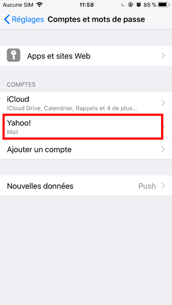Yahoo iPhone / iPad
