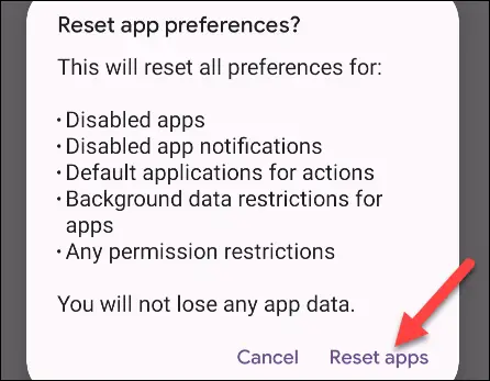 Standard-Apps auf Android zurücksetzen
