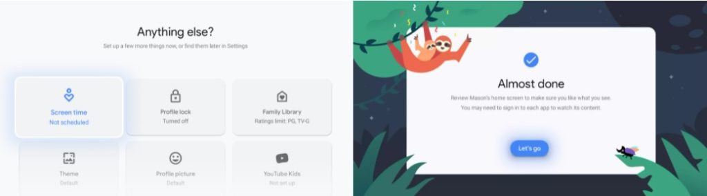 Wir haben es bereits geschafft, Google TV-Kinderprofile zu konfigurieren