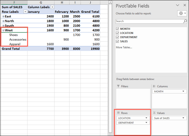 Bearbeiten Sie die Excel-Pivot-Tabelle