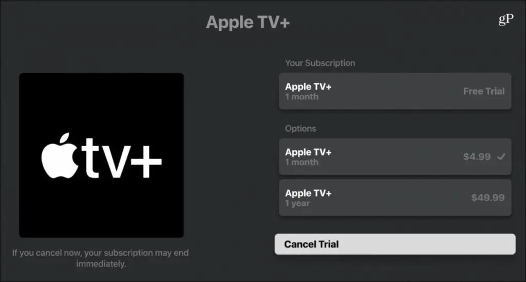 Apple TV+ 3-Mitgliedschaft kündigen