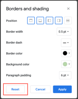 So können wir Ränder und Farben in Google Docs entfernen