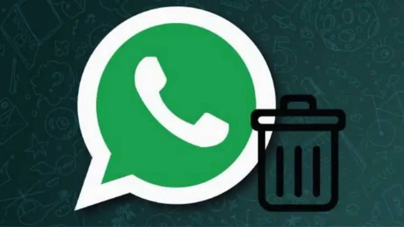 WhatsApp-Logo mit Löschsymbol
