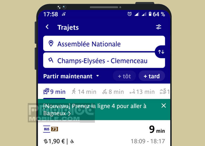 Die offizielle RATP-App vereinfacht Ihre Fahrten mit den öffentlichen Verkehrsmitteln