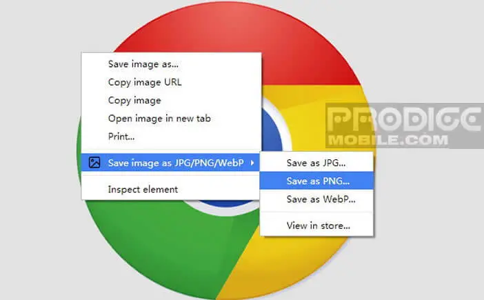 Speichern Sie WebP-Bilder direkt im JPG-Format