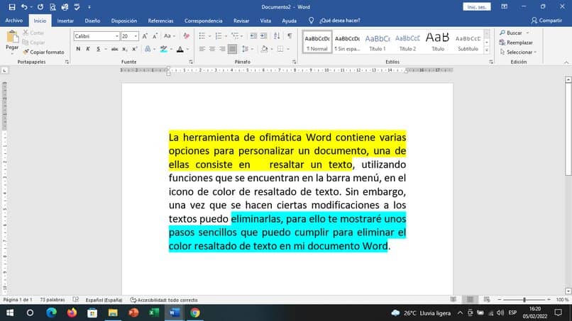Microsoft Word-Tool zum Hervorheben von Text