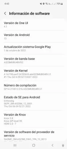 Eine Benutzeroberfläche 4.1 Android 12