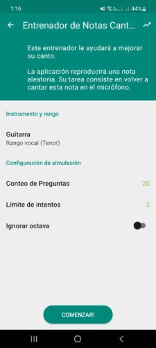 Gesangsnoten-Trainer-App