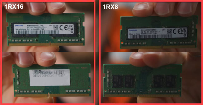 1RX8 VS. 1RX16 RAM-Speicher