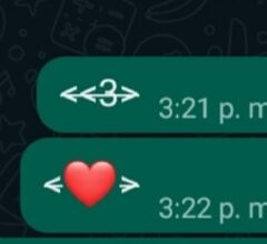 Emoji „verstecktes Herz“ WhatsApp