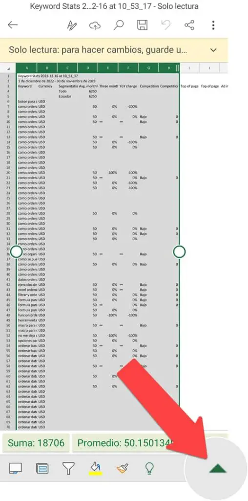 Menü in Excel öffnen