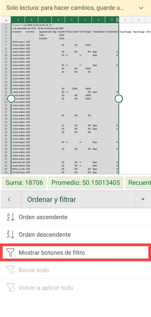 Zeigen Sie den Excel-Filterschaltflächen ihren Zweck an