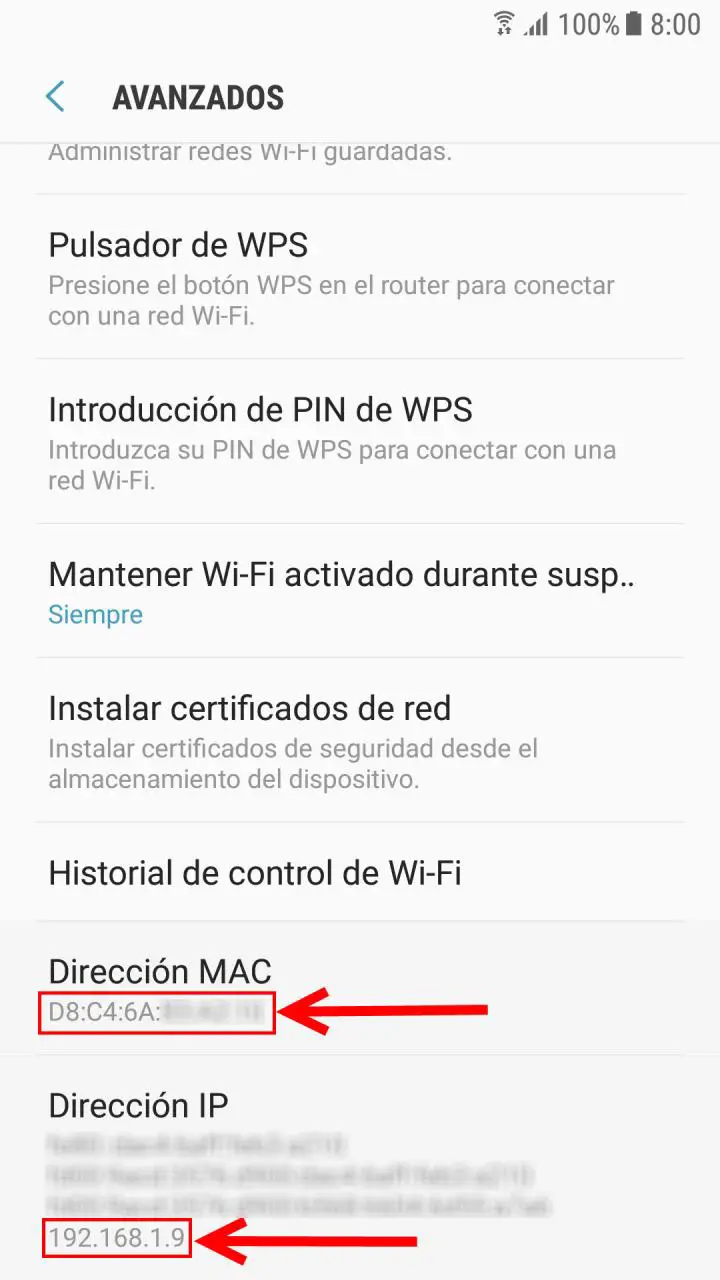 IP-Mac-Adresse Android